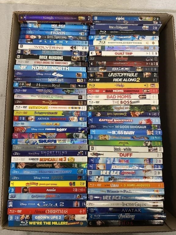 74 Used Blu-Rays/DVDs