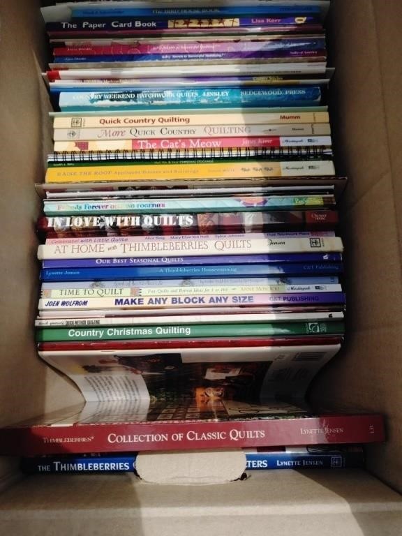 Box Lot Of Quilting Books