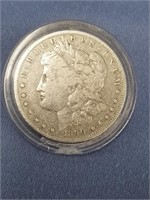 1890 Morgan silver dollar, mint mark O  (k 131)