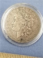 1886 Morgan silver dollar, mint mark O   (k 131)