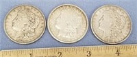 Lot of 3 Morgan silver dollars 1921S, 1921S, 1921D