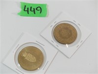 2 x 1967 Confederation Tokens