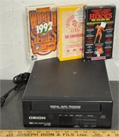 Orion AC/DC VCR/tapes, tested