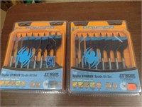 2 Spyder 8pc Stinger Spade Bit Sets