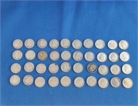FORTY 1940-1964 SILVER DIMES