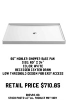 60" Kohler Shower Base Pan