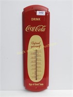 17 Inch Reproduction Coca-Cola Metal Thermometer