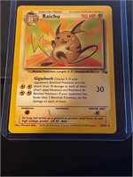 1999 Fossil Set Rare Non Holo Raichu Pokemon CARD