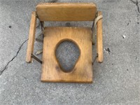 Vintage Collapsible Potty Training Chair