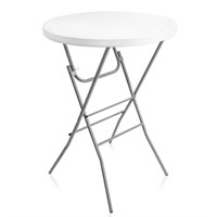 Byliable 32in Cocktail Table White High Top Foldin