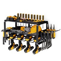 Zhirxo 3 Layer Power Tool Holder 4 Drill Organizer