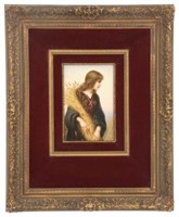 KPM Porcelain Portrait Plaque