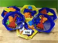 Sand Sifter and Sand Toys lot of 6