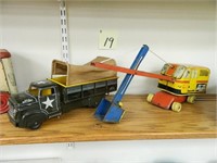 Wyandotte Tin Crane & Marx Tin Army Truck