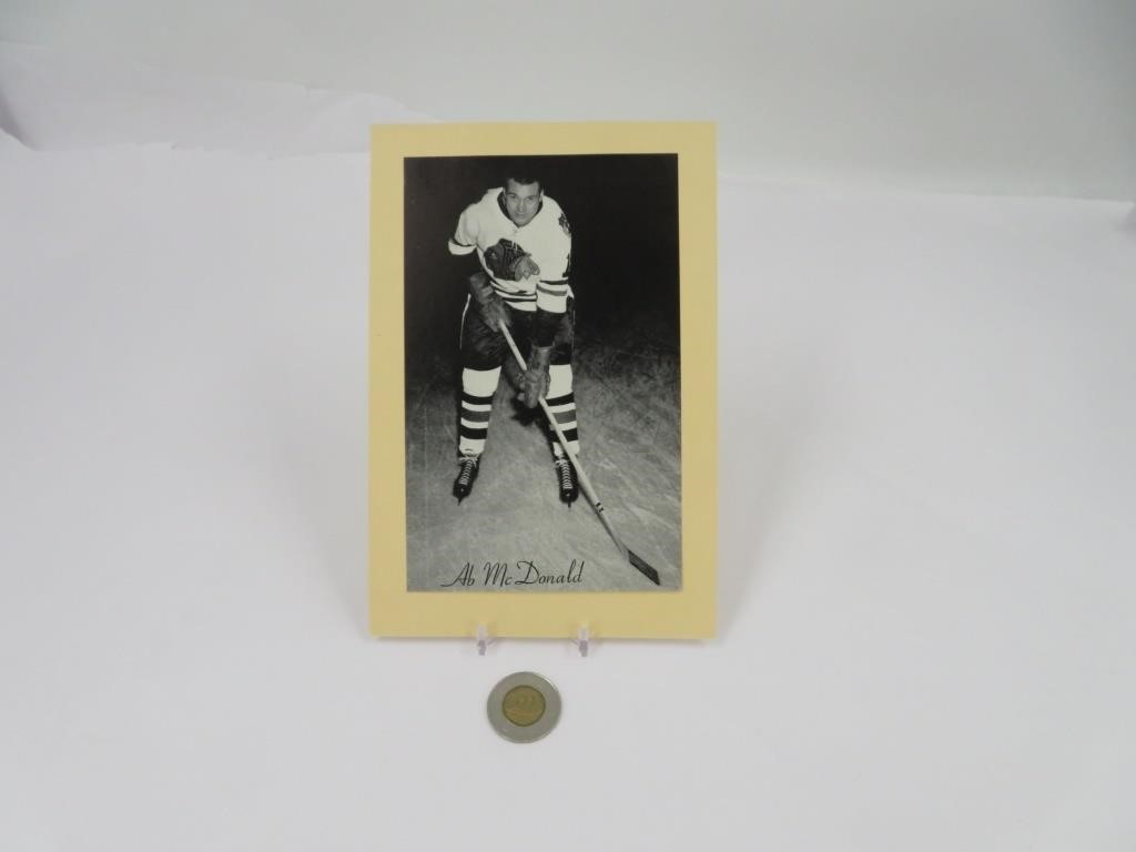 Ab Mc Donald , 1944/64 BEEHIVE Photo Hockey