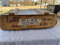 Unopened wooden crate Russian 7.62x54R