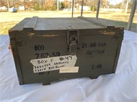 Unopened wooden crate Czech 7.62x54R 800 rounds