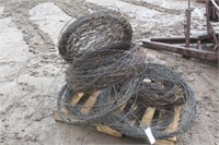 Approx (9) Rolls Barbed Wire, Unknown Length