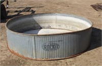 Round Galvanized Water Tank, 91" x 23"