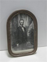 11.5"x 17.5" Antique Framed Abraham Lincoln Litho
