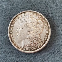 1885-P US Morgan Silver Dollar Coin