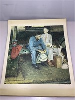 Signed Norman Rockwell LE B66/100 Lithograph on