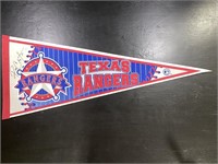 Autographed Royce Clayton Texas Rangers Pennant