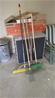 RAKES AND BROOM