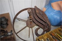 WHEEL AND PULLEY