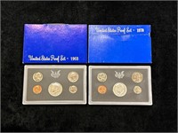 1968 & 1970 US Proof Sets in Boxes