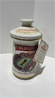 Vintage 1972 Nebraska Football Whiskey Decanter