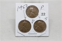 1952PDS Lincoln Cents