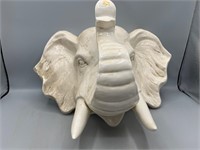 Large 16.5" elephant head decor