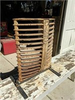 Vintage heavy cast-iron Case Bull Dozer Grill