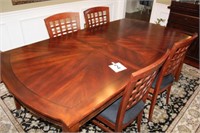 Dining Room Table 66"x42"x30"H (18" Leaf) & (4)