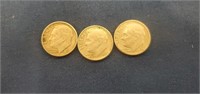 50 1960-62 Roosevelt dimes