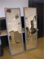 (2) Steel Framed Full Length Mirrors  21x63