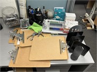 Office Supplies; Clip Boards, Pens, Clips, Thermal