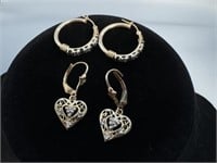 2 pr. of 10K Gold Wire Earrings 2.8 dwt