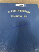 US STATE QUARTERS COLLECTOR MAP, COMPLETE