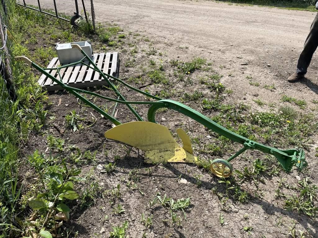 Horse drawn single bottom plow