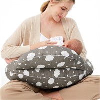 Momcozy Nursing Pillow  Plus Size  Grey.