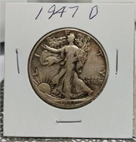 1947-D WALKING LIBERTY HALF DOLLAR