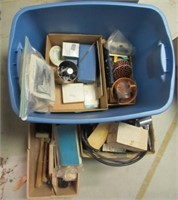 Tote of various jewelry tools includes engraver,