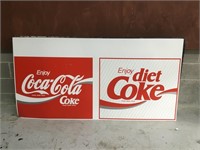 Original Coca Cola sign NOS approx 6 x 3 ft