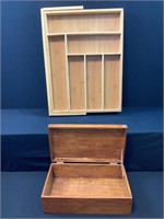 Wood Jewelry Box, Drawer Organizer