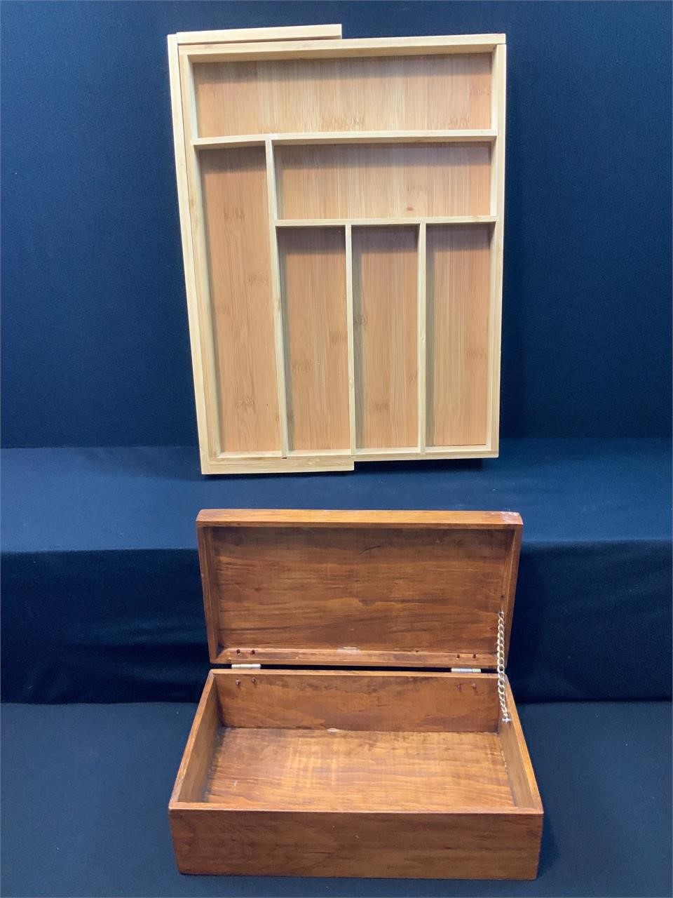 Wood Jewelry Box, Drawer Organizer