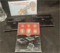 (4) 1980 AND 1994 U.S. COIN PROOF SETS