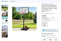 E7738  Best Choice Products Bsktball Hoop System