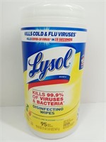 G) 95 Lysol Disinfecting Wipes, lemon lime scent